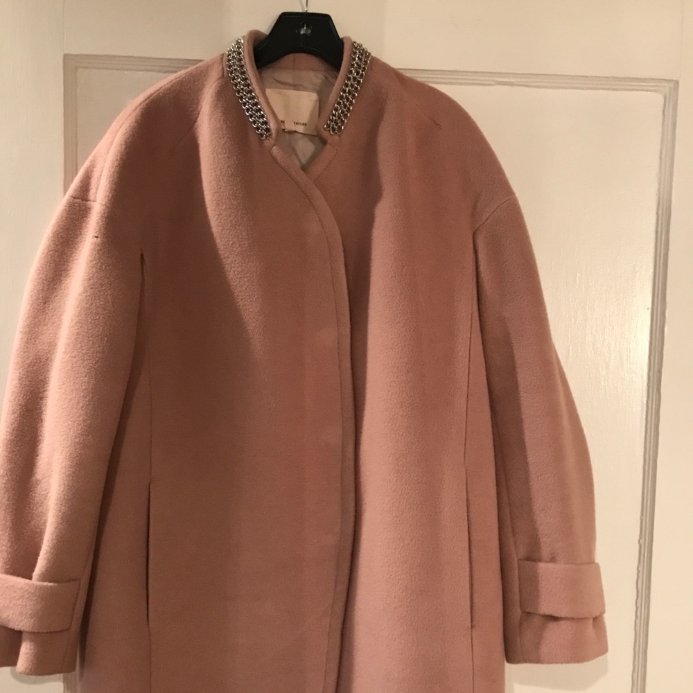 Rebecca Taylor coat w/ chain neck detail
